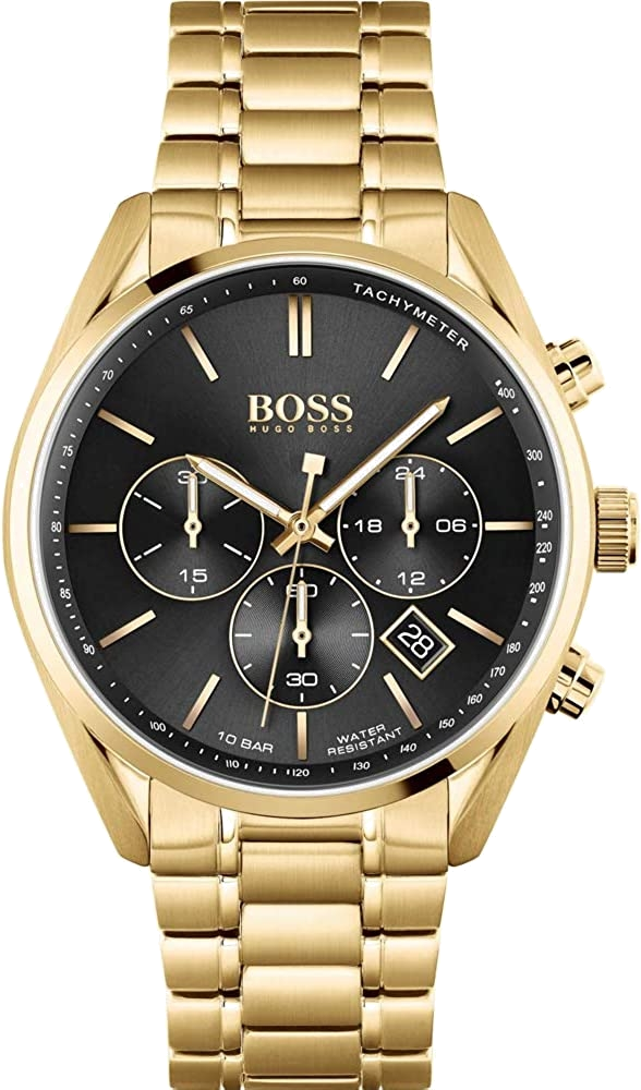 Montre Homme Hugo Boss Champion 1513848 bracelet acier doré jaune