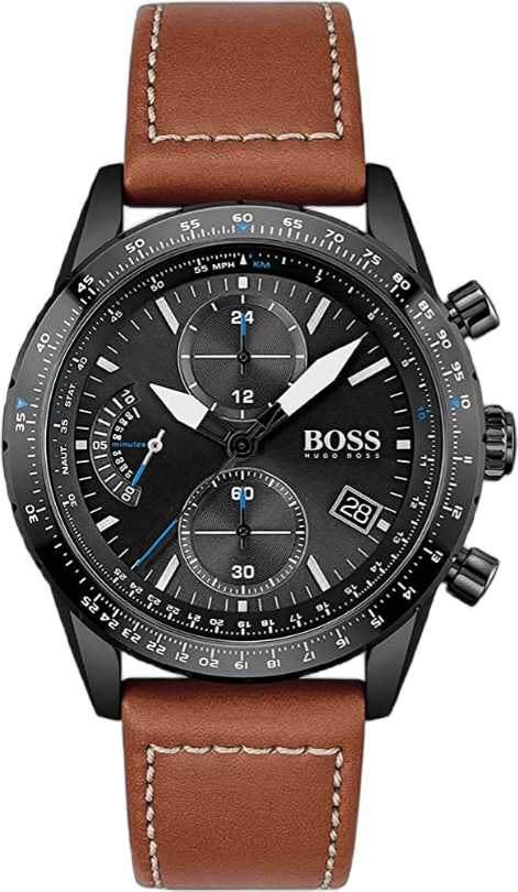 Montre Homme Hugo Boss Pilot Edition 1513851 chronographe cadran noir
