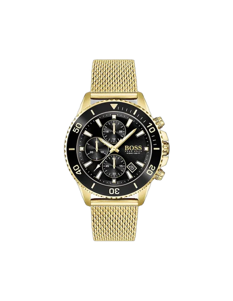 Montre Homme Hugo Boss Admiral 1513906 chronographe doré cadran noir