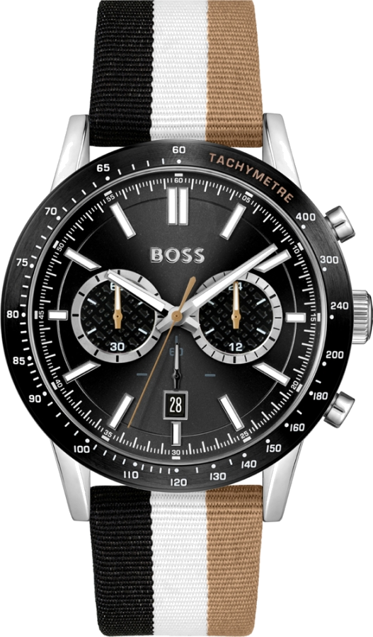 Montre Hugo Boss 1513963 Chronographe Bracelet NATO Tricolore