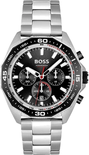 Montre Hugo Boss Energy 1513971 cadran noir octogonal bracelet en acier