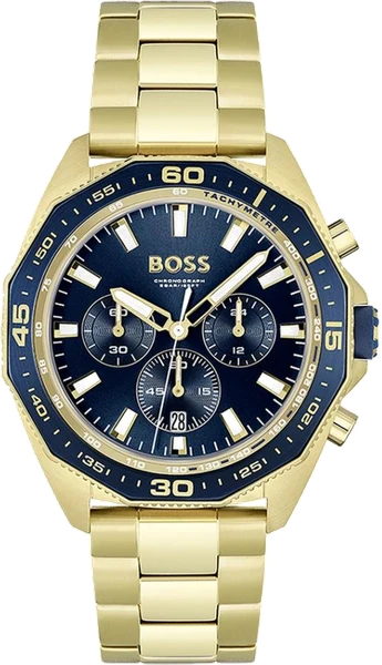 Montre Hugo Boss Energy 1513973 bracelet en acier doré jaune