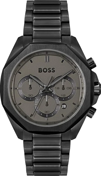 Montre Hugo Boss Cloud Black 1514016 cadran noir bracelet acier
