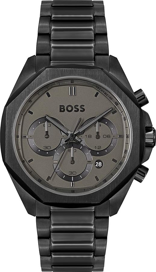 Montre Hugo Boss Cloud Black 1514016 cadran noir bracelet acier
