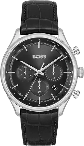 Montre Hugo Boss Sport Lux Gregor 1514049 bracelet en cuir noir
