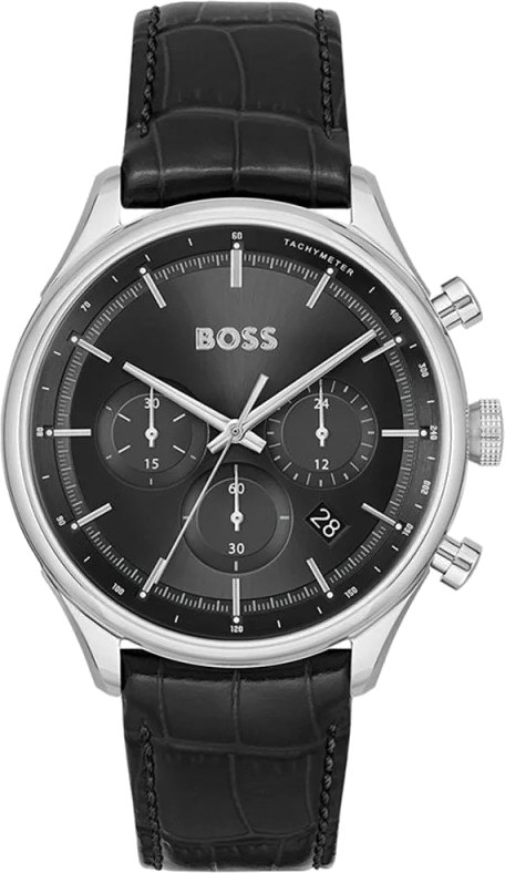 Montre Hugo Boss Sport Lux Gregor 1514049 bracelet en cuir noir