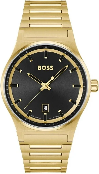 Montre Hugo Boss 1514077 en Acier Doré avec Cadran Noir Soleillé