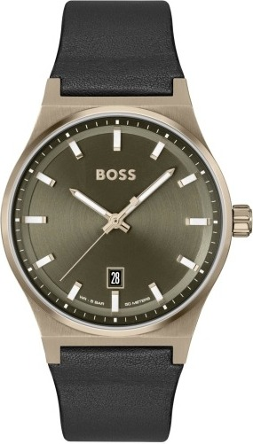 Montre Hugo Boss 1514080 Candor en Acier Bronze et Cuir Noir