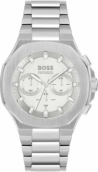 Montre Hugo Boss 1514087 en Acier Inoxydable avec Cadran Blanc 44mm