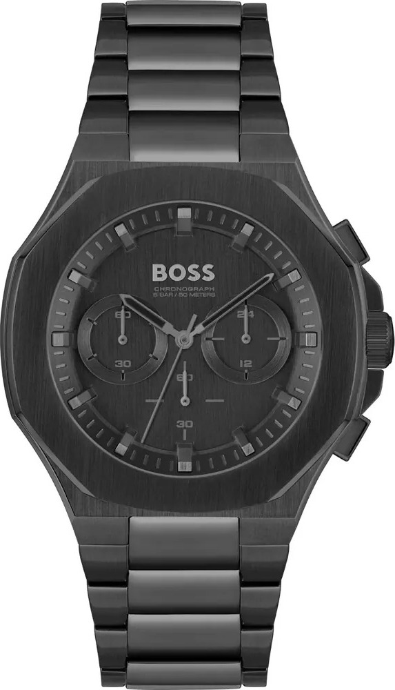 Montre Hugo Boss 1514088 Taper en Acier Inoxydable et Cadran Noir