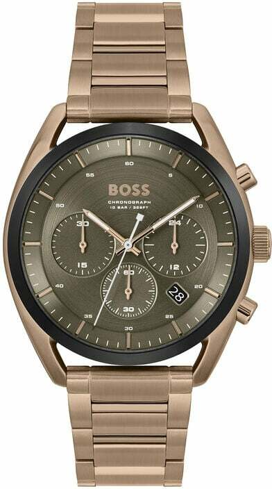 Montre Hugo Boss 1514094 en Acier Beige et Cadran Vert Kaki