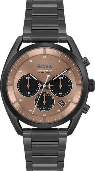 Montre Hugo Boss 1514095 en Acier Noir et Cadran Bronze