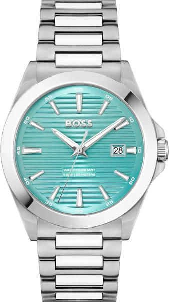 Montre Hugo Boss 1514171 Strike en Acier Argenté et Cadran Turquoise
