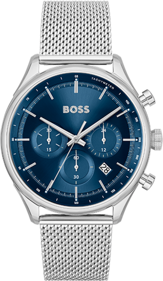 Montre Homme Hugo Boss Gregor 1514052 Cadran Bleu Bracelet Acier Inoxydable