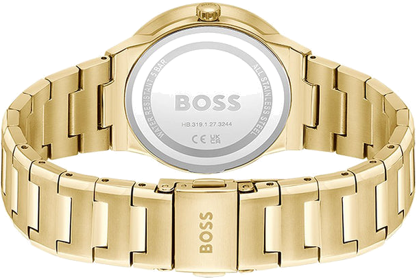 Montre Femme Hugo Boss Breath 1502715 - Boîtier et bracelet acier doré - 34mm vue 3