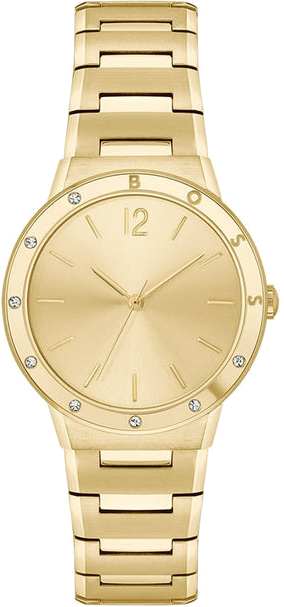 Montre Femme Hugo Boss Breath 1502715 bracelet acier doré boitier