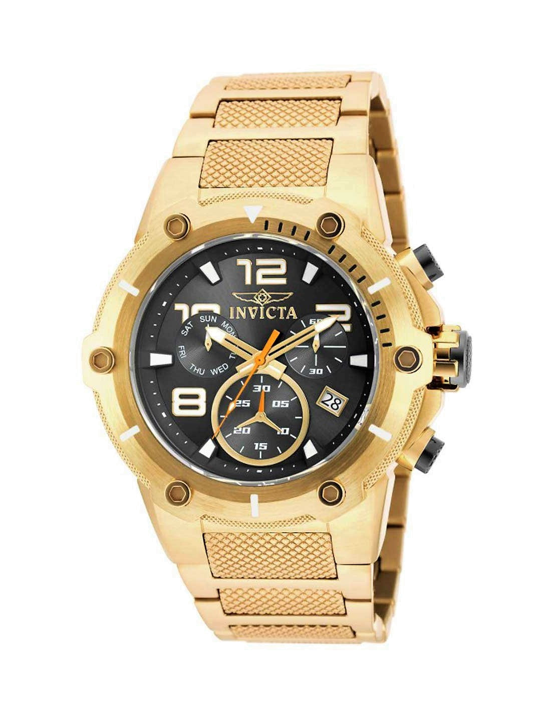 Montre Homme Invicta Speedway 19530 en Or et Acier