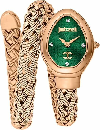 Montre Just Cavalli JC1L264M0045 Acier Rose Gold et Cadran Vert