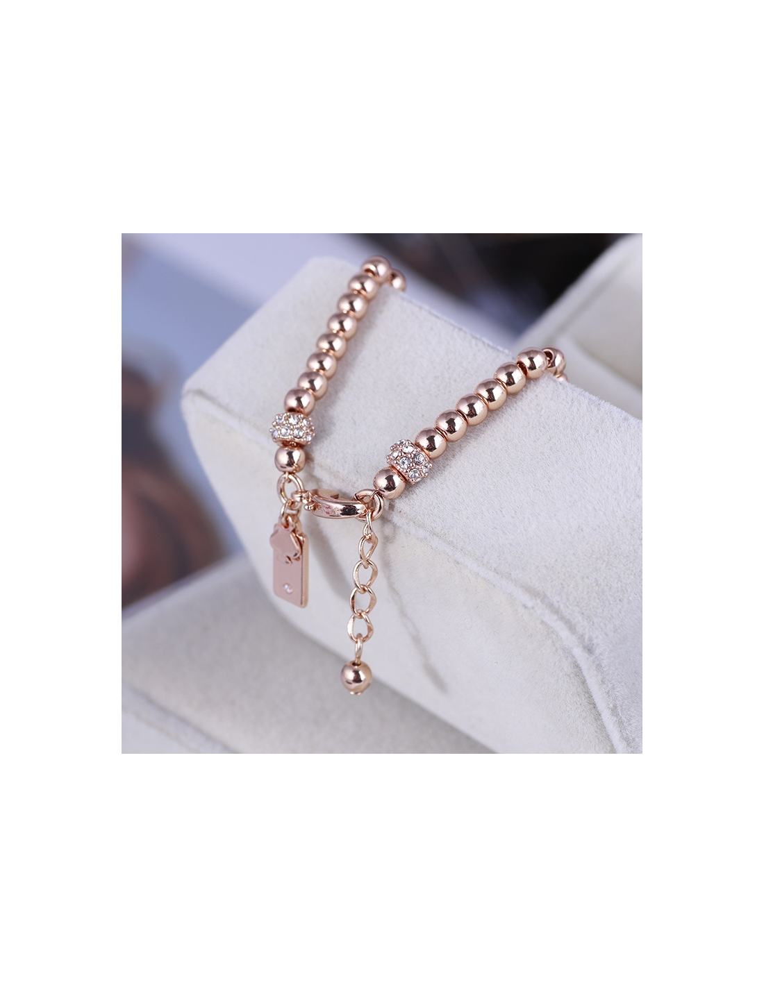 Bracelet femme Kate Spade New York en acier inoxydable or rose - Réf. 106428 vue 2