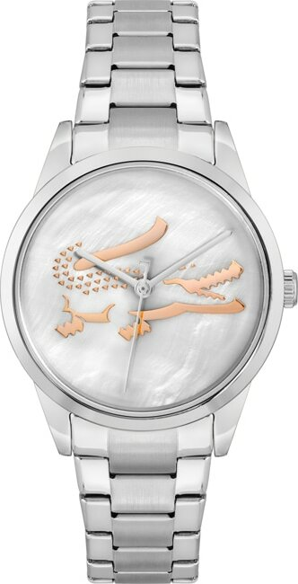 Montre Femme Lacoste Ladycroc 2001214 bracelet acier argenté cadran nacre