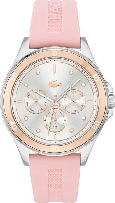 Montre Femme Lacoste Swing 2001245 bracelet silicone rose cadran multifonctions