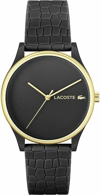 Montre Femme Lacoste Crocodelle 2001249 bracelet silicone noir