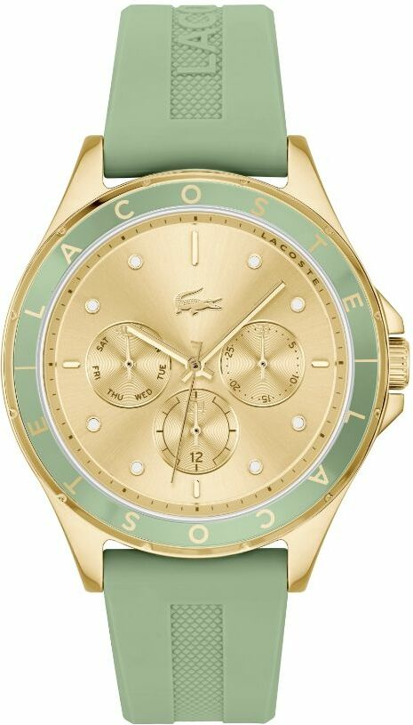 Montre Femme Lacoste Swing 2001298 bracelet silicone vert cadran multifonctions