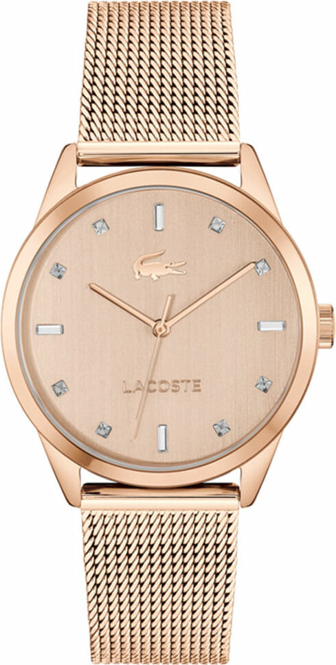 Montre Femme Lacoste Gemala 2001344 bracelet maille milanaise or rose