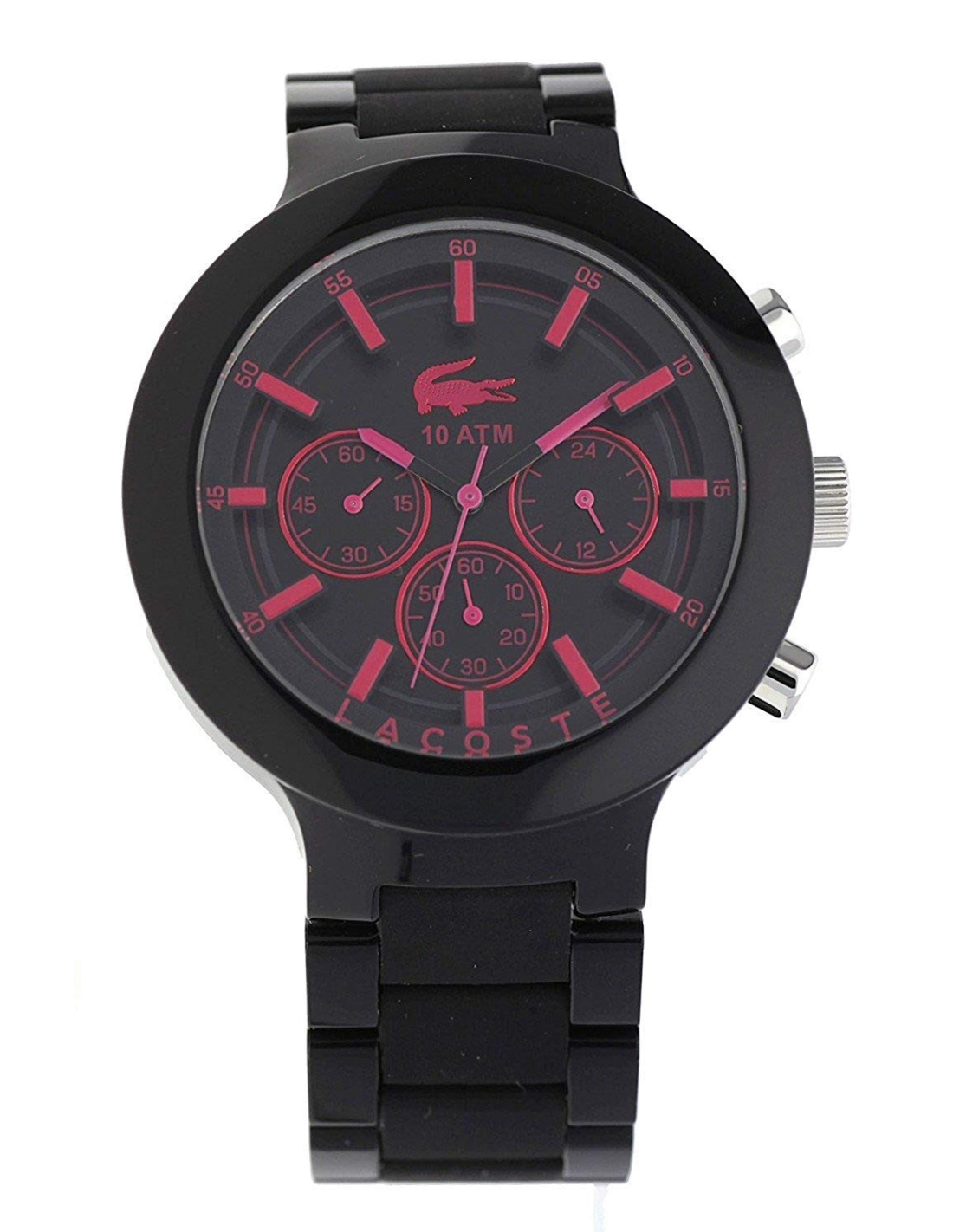 Montre Lacoste 2010771 Bornéo Noir à Bracelet Flexible