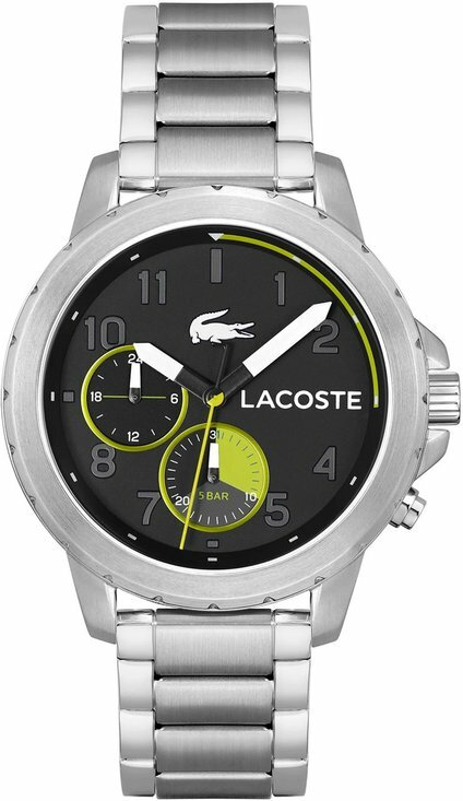 Montre Lacoste 2011207 Endurance en Acier Argenté et Cadran Noir