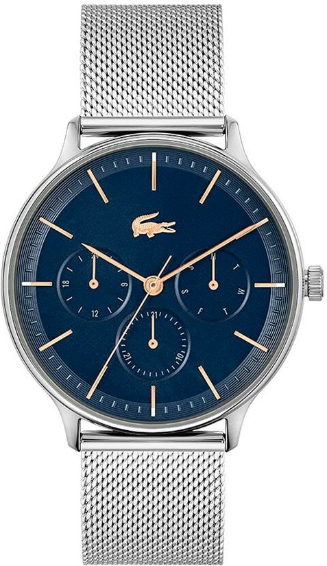 Montre Lacoste 2011228 en Acier Argenté avec Cadran Bleu Multifonctions
