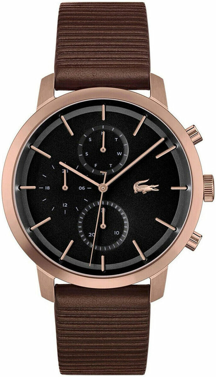 Montre Lacoste Replay 2011257 - Bracelet Cuir Marron et Cadran Multifonctions