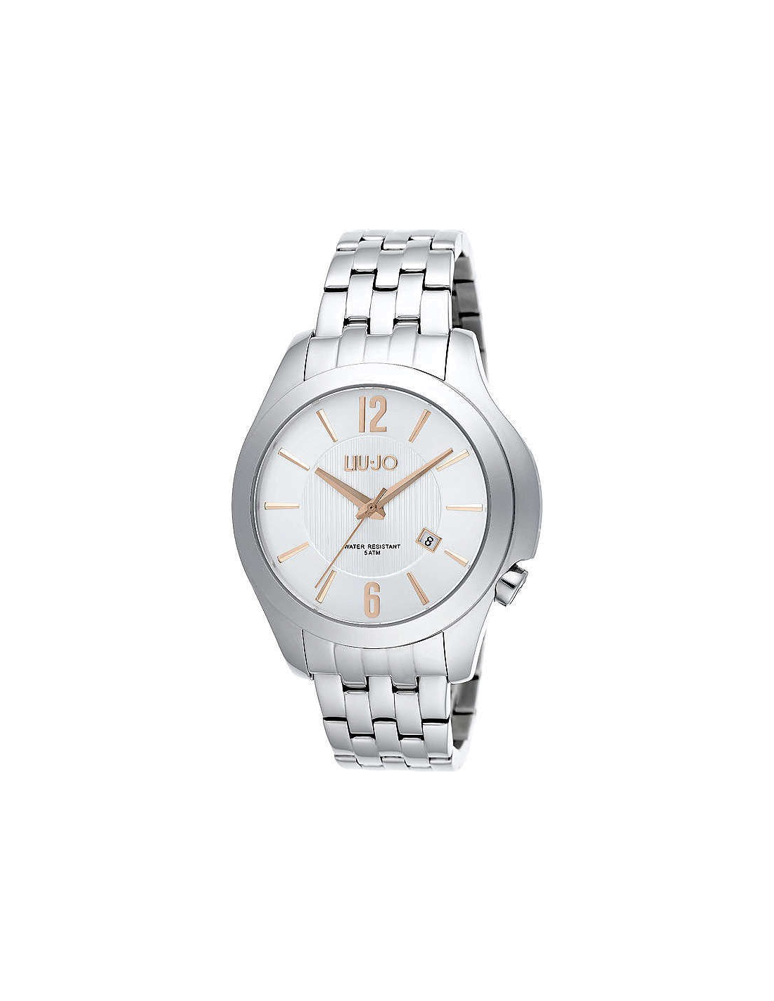 Montre Homme Liu Jo Luxury Bionic/Derby TLJ964, Cadran Noir, Bracelet Acier Argent