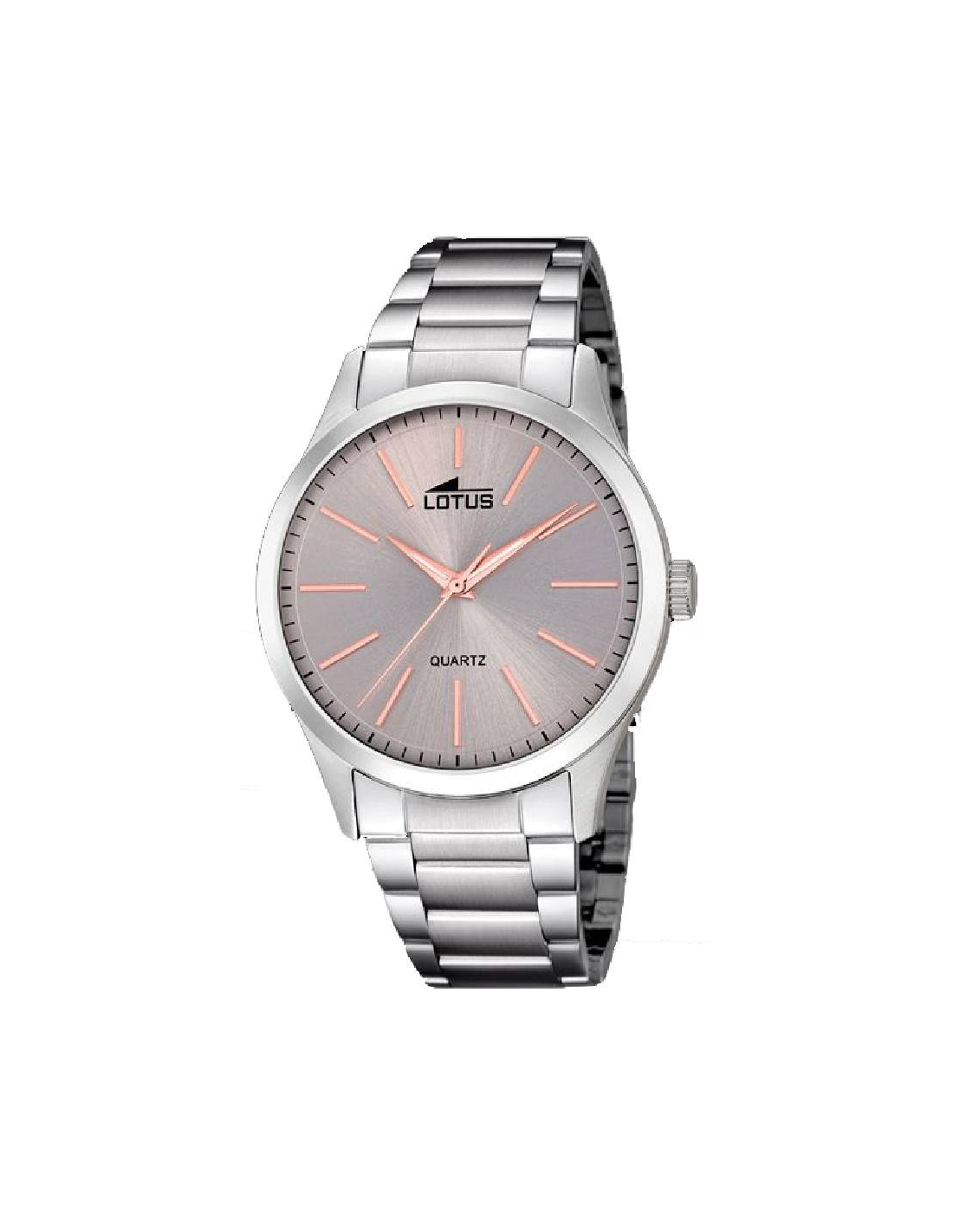 Montre Lotus L15959/8 Minimalist Cadran Bleu et Bracelet Cuir Noir