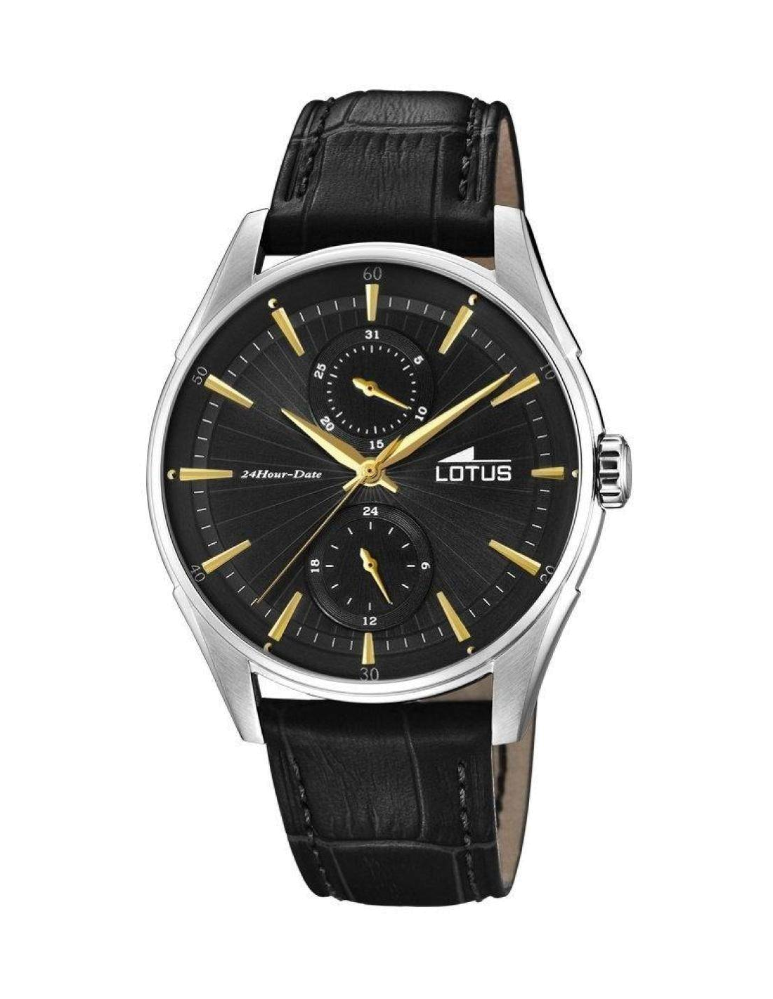 Montre Lotus L18523/4 Chronographe en Acier avec Cadran Bleu Profond