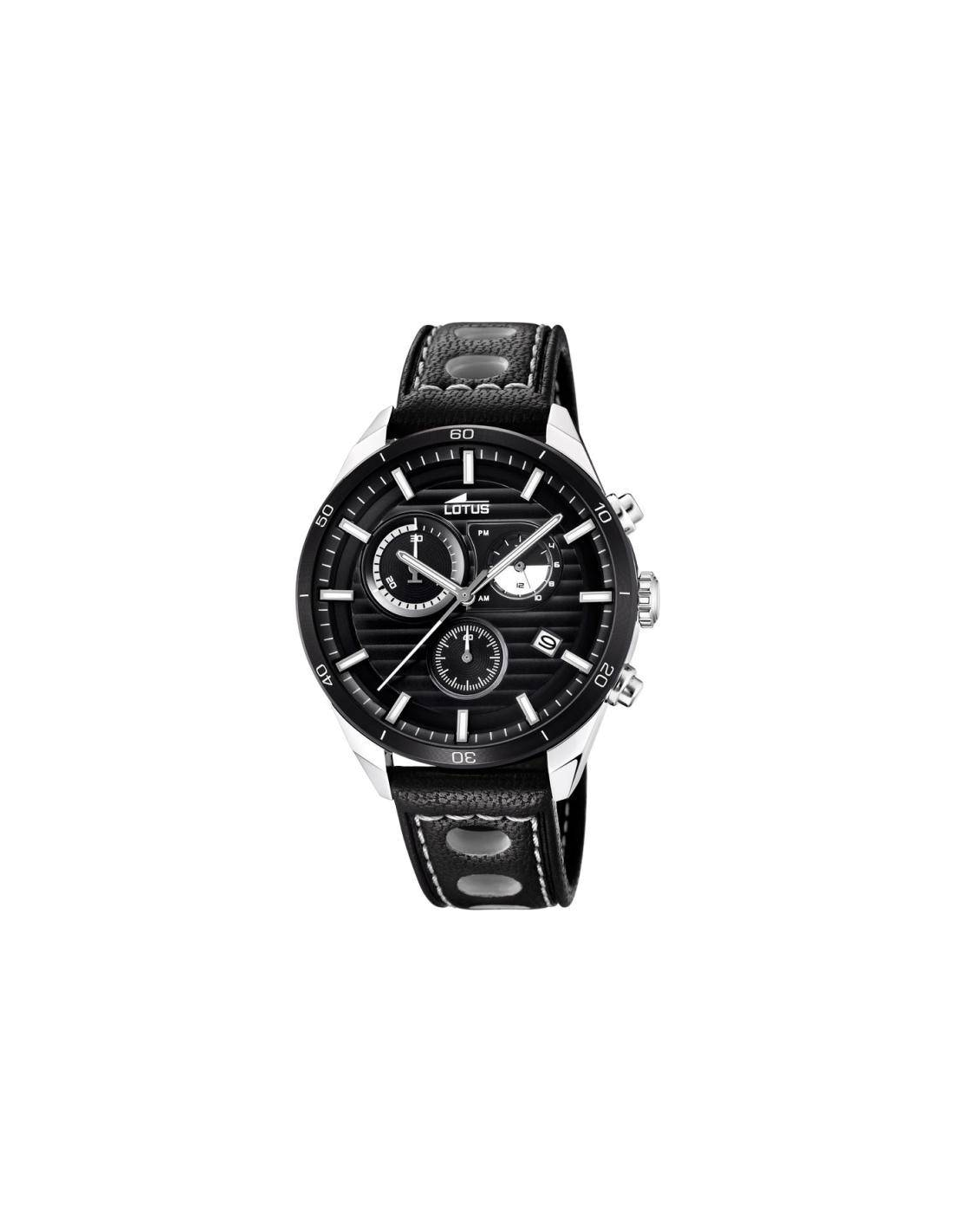 Montre Lotus L18531/4 Chronographe en Acier avec Cadran Foncé