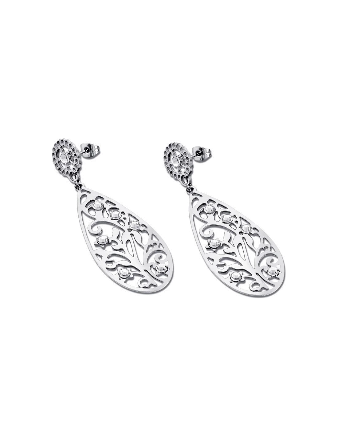 Boucles d'oreilles Lotus Privilege LS1594-4/1 motif feuille