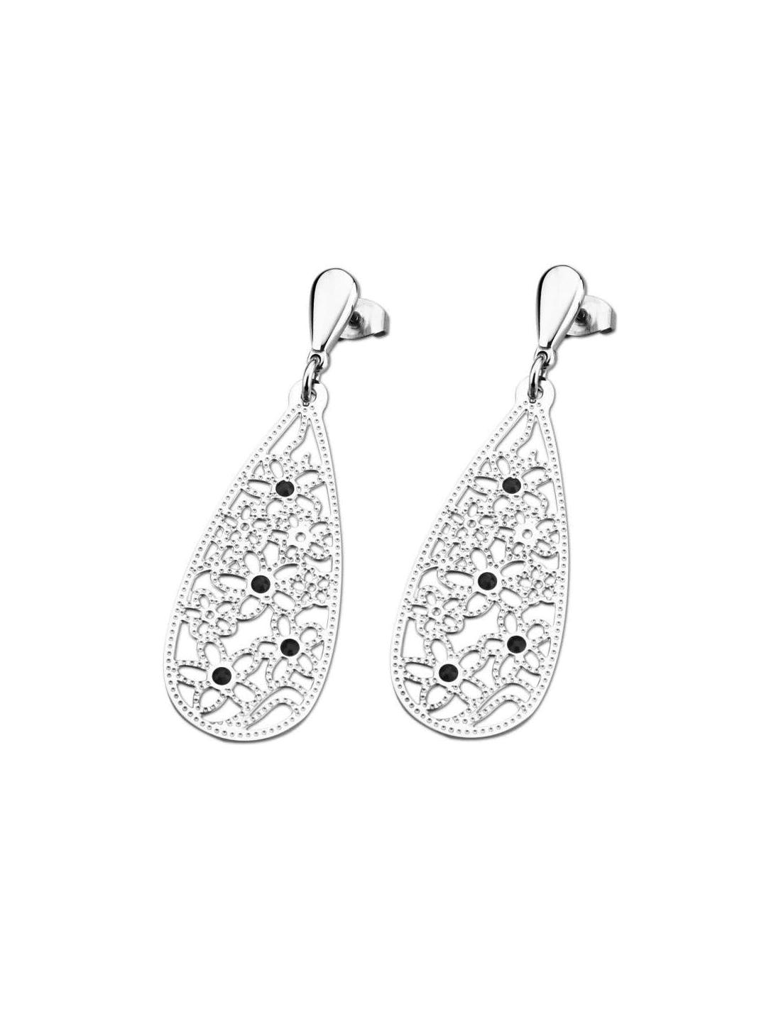 Boucles d'oreilles Lotus LS1664-4/1 motifs fleurs