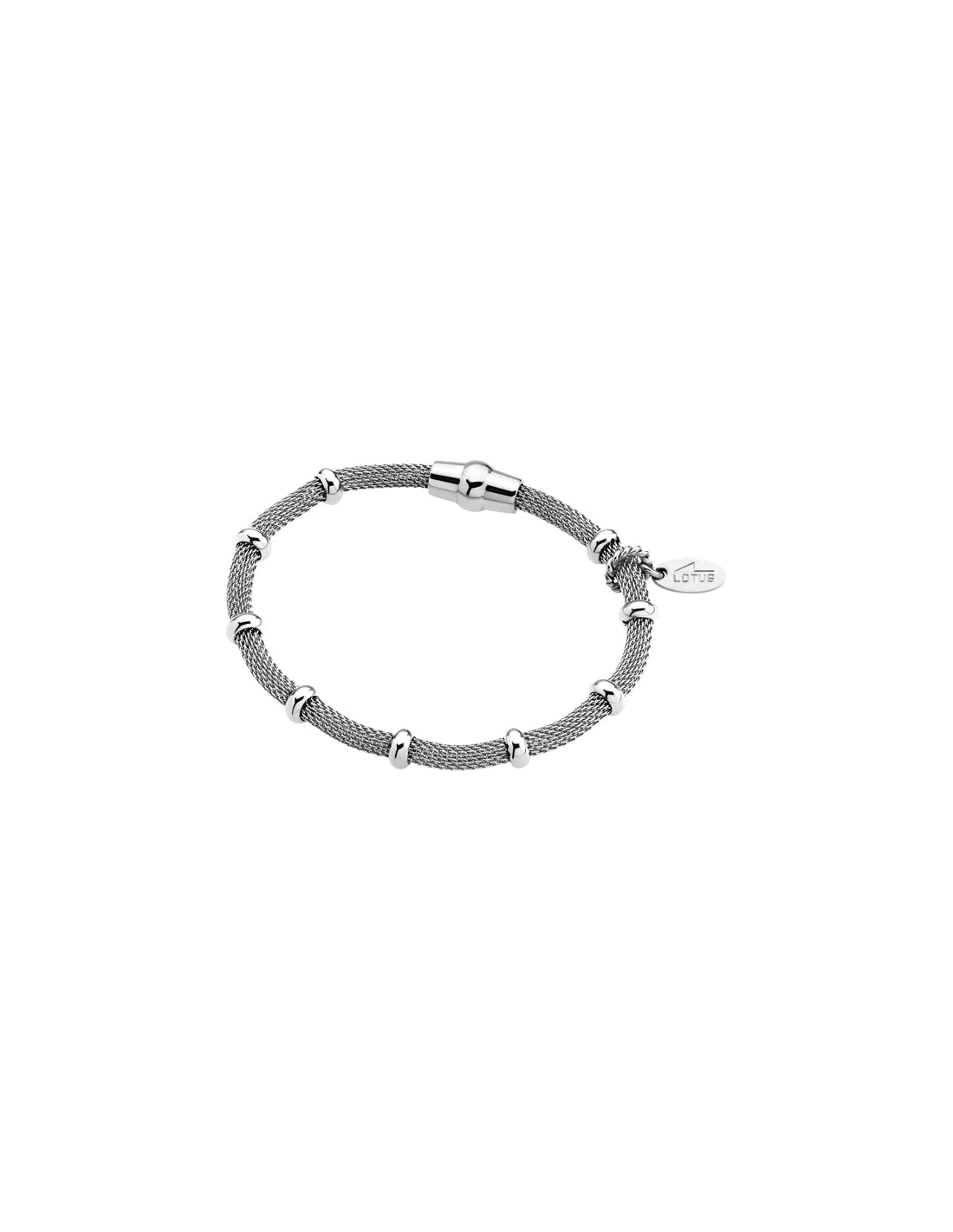 Bracelet Lotus Basic LS1680-2/1 maille milanaise argentée