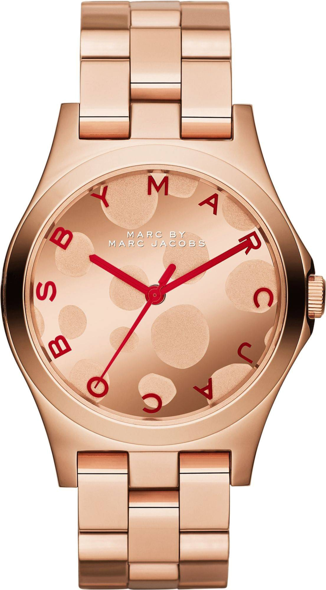 Montre Marc Jacobs MBM3268 en Acier Doré Rose à Motifs Bulles