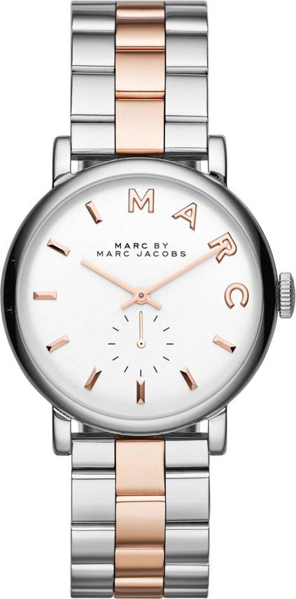 Montre Marc Jacobs MBM3312 Baker Or Rose à Index Lettres
