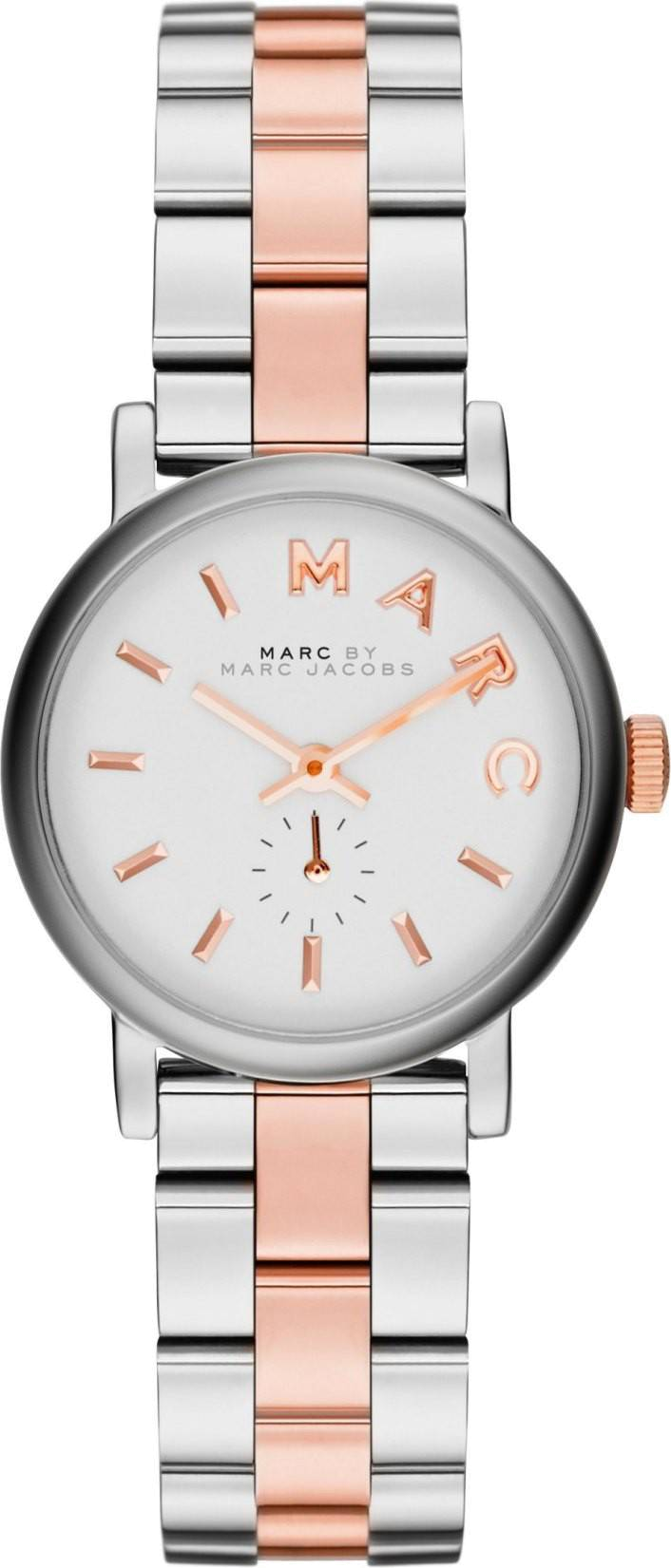 Montre Marc Jacobs MBM3331 en Acier Bicolore Argenté et Or Rose