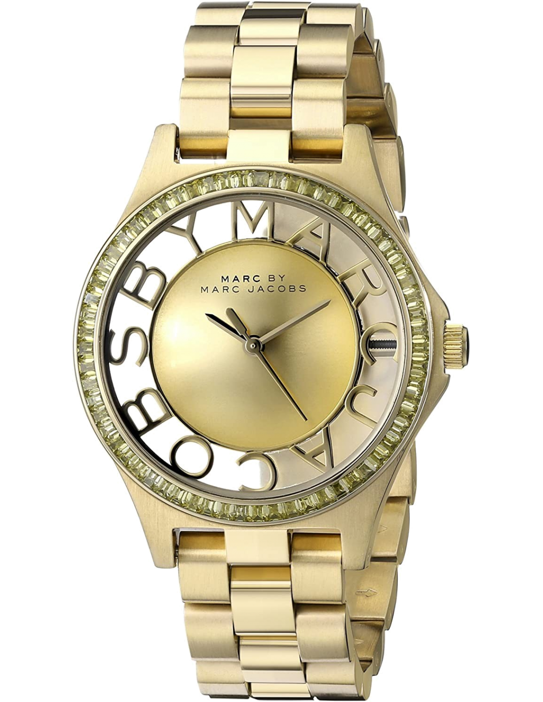 Montre Marc Jacobs MBM3338 Henry Skeleton Acier Doré