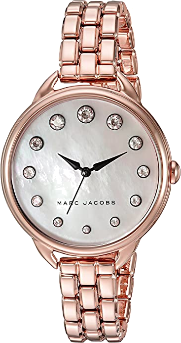 Montre Marc Jacobs MJ3511 en Acier Or Rose et Index Cristaux