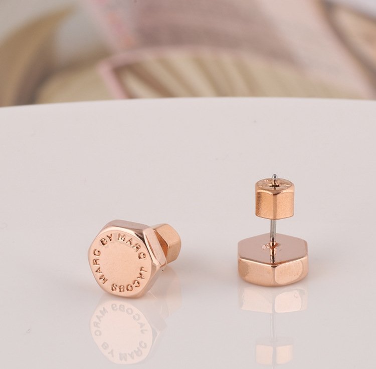 Boucles d'oreilles Marc by Marc Jacobs M3PE565-RG en acier or rose pour femme vue 3