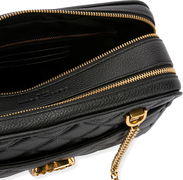 Sac à main femme Marc Jacobs The Status en cuir matelassé noir, référence M0015817-001 vue 3