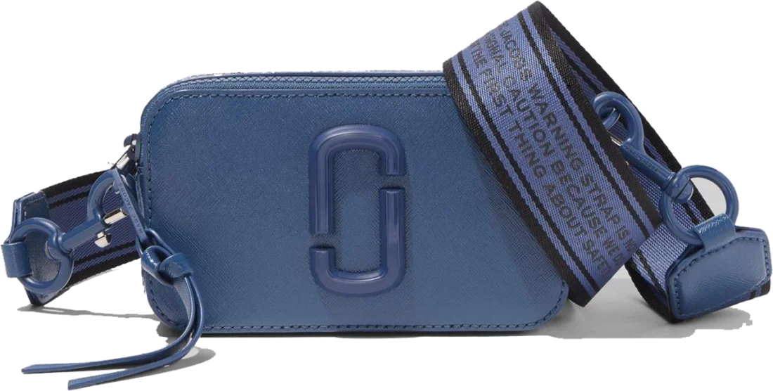 Sac à main bandoulière Marc Jacobs The Snapshot Hudson River Bleu