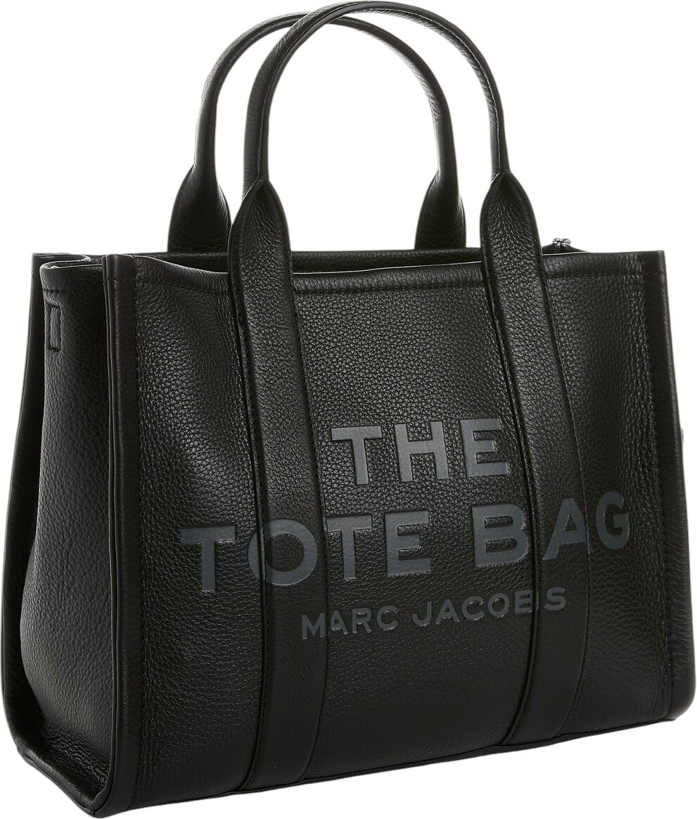 Sac à main Marc Jacobs Medium The Tote Bag en cuir grainé - Réf. H004L01PF21-001 vue 2