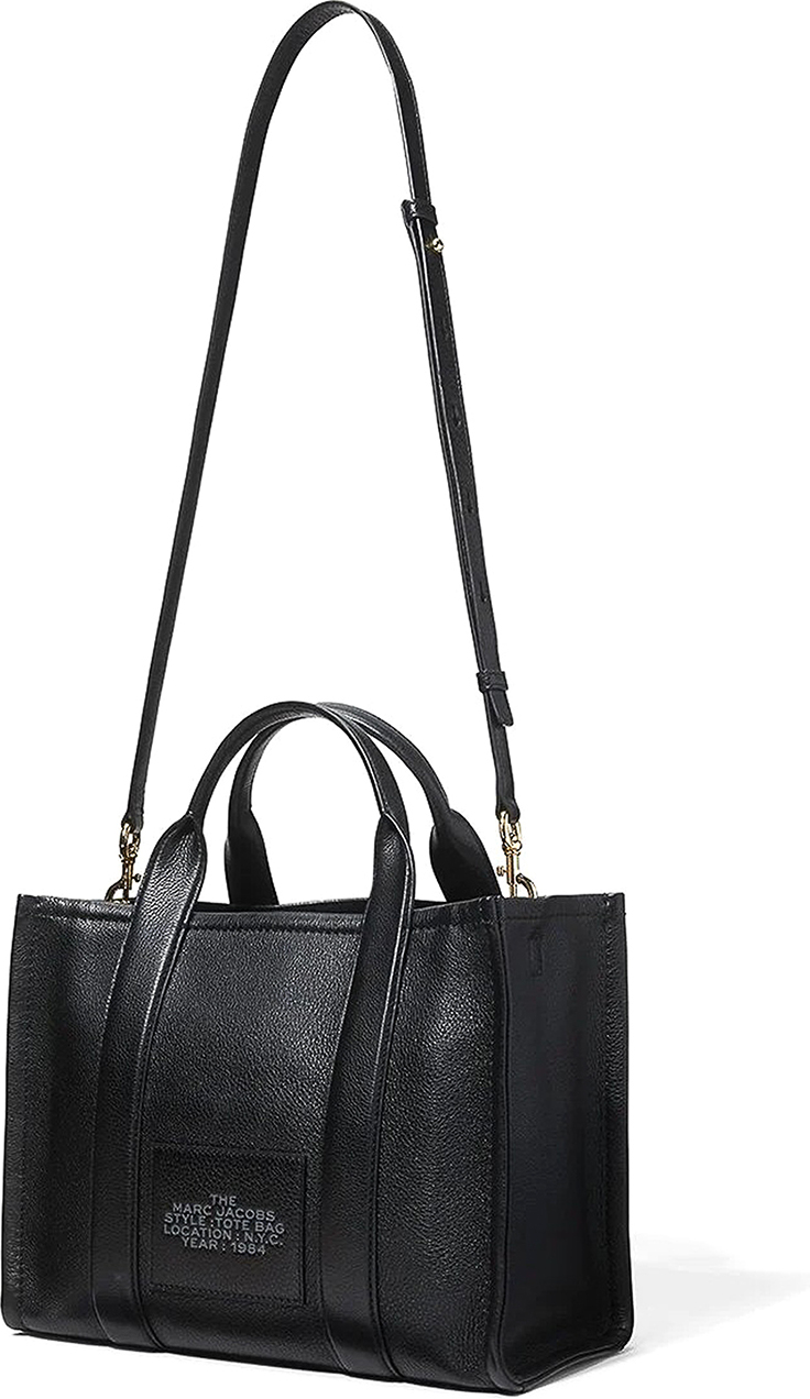 Sac à main Marc Jacobs Medium The Tote Bag en cuir grainé - Réf. H004L01PF21-001 vue 3
