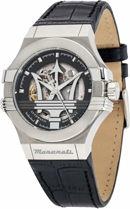 Montre Squelette Automatique Maserati Potenza R8821108001 bracelet en cuir